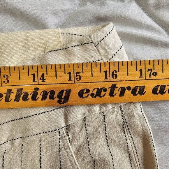 NWT LOFT MARISA LINEN BLEND STRIPED SOFT PANTS SIZE 8 WOMENS - Picture 13 of 15